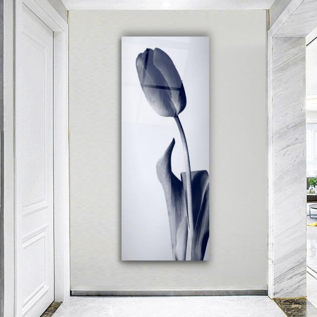 Monochrome Tulip Elegance