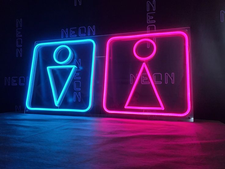 Restroom Neon Outdoor Sign