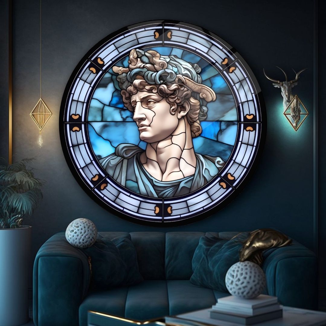 Timeless David Glass Wall Art