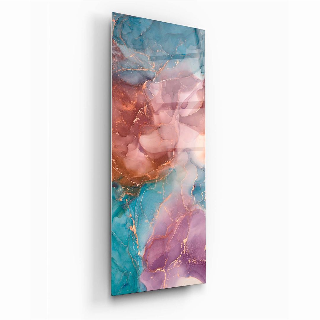 Ethereal Drift Glass Wall Art