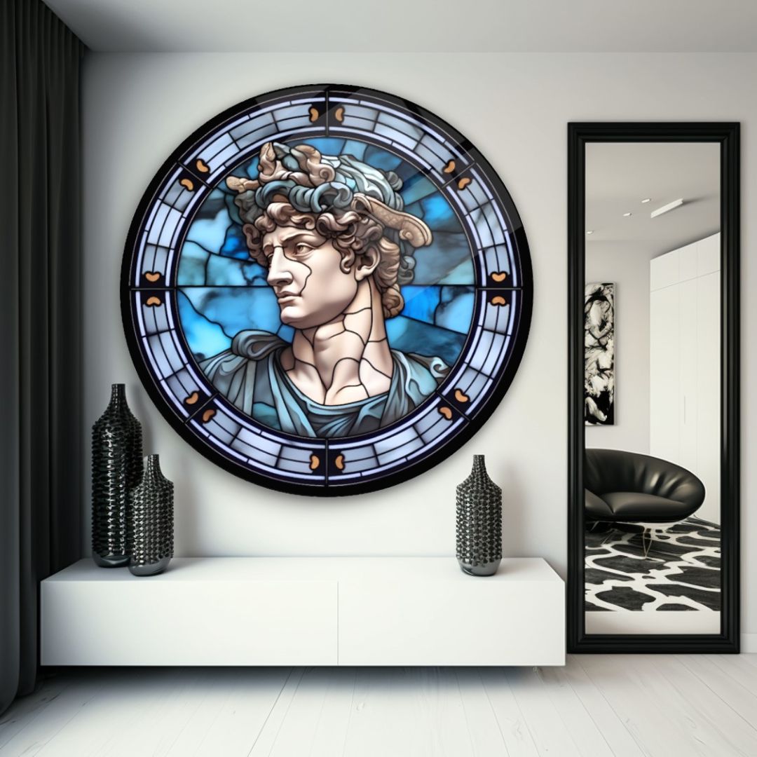 Timeless David Glass Wall Art