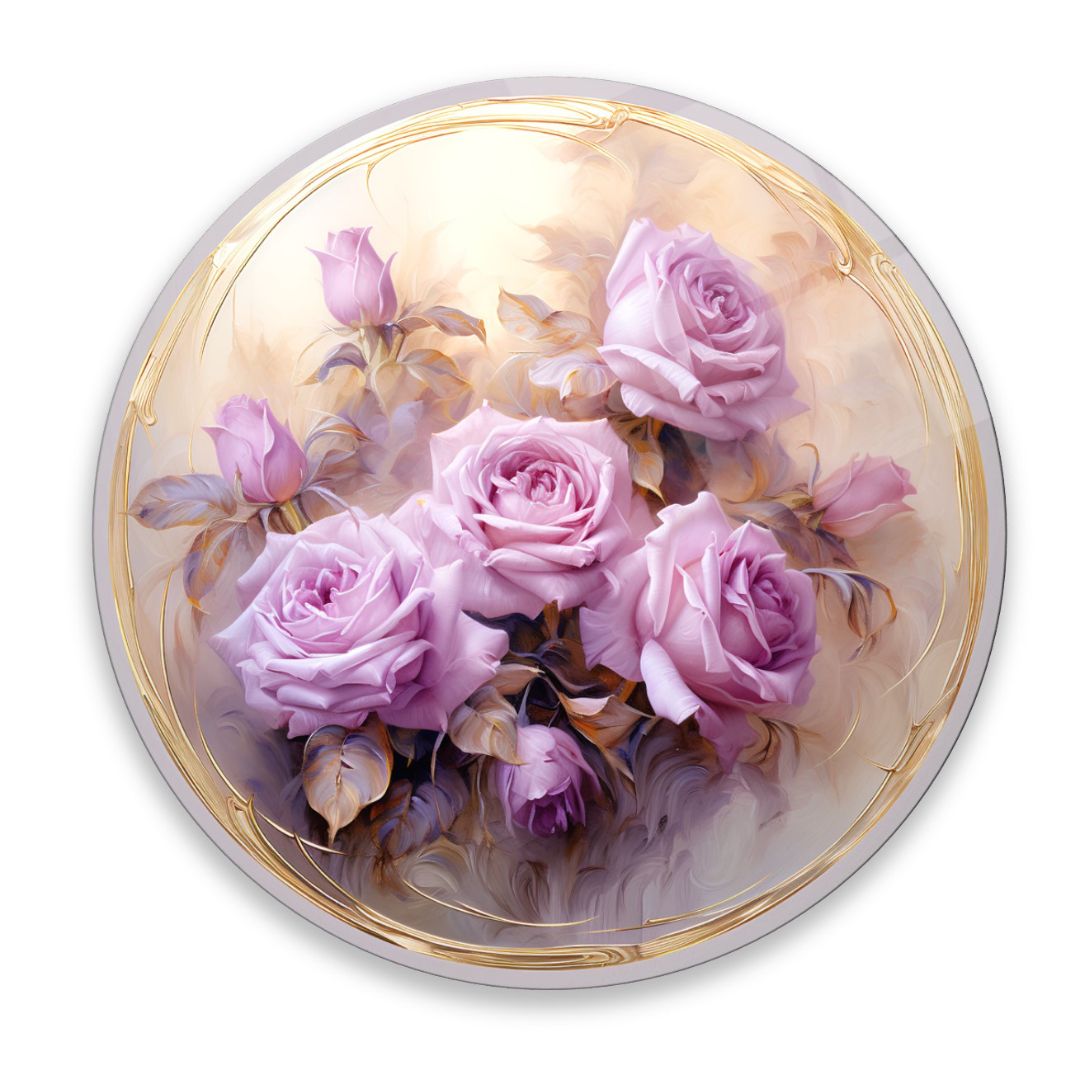 Blossoms of Serenity Glass Wall Art