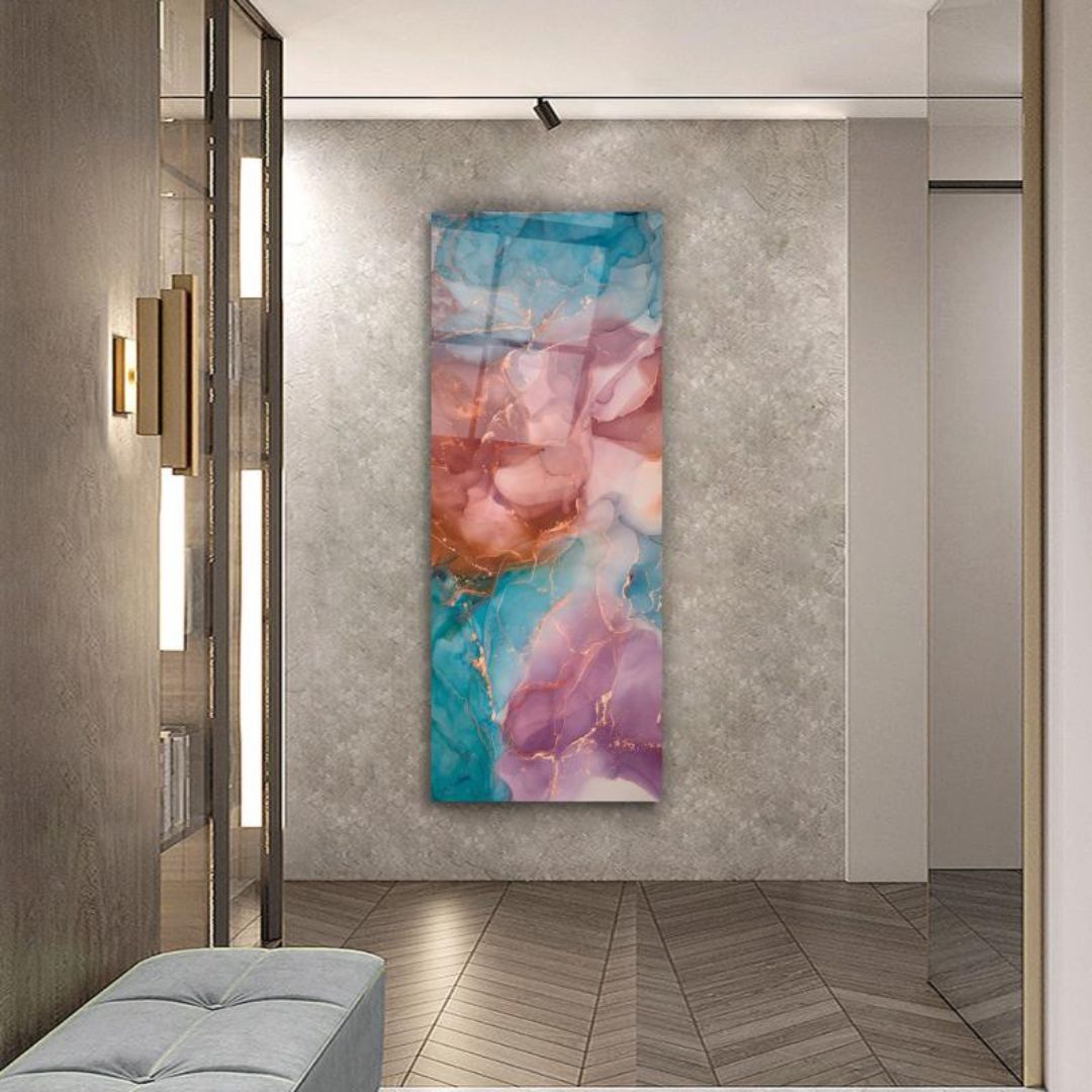 Ethereal Drift Glass Wall Art