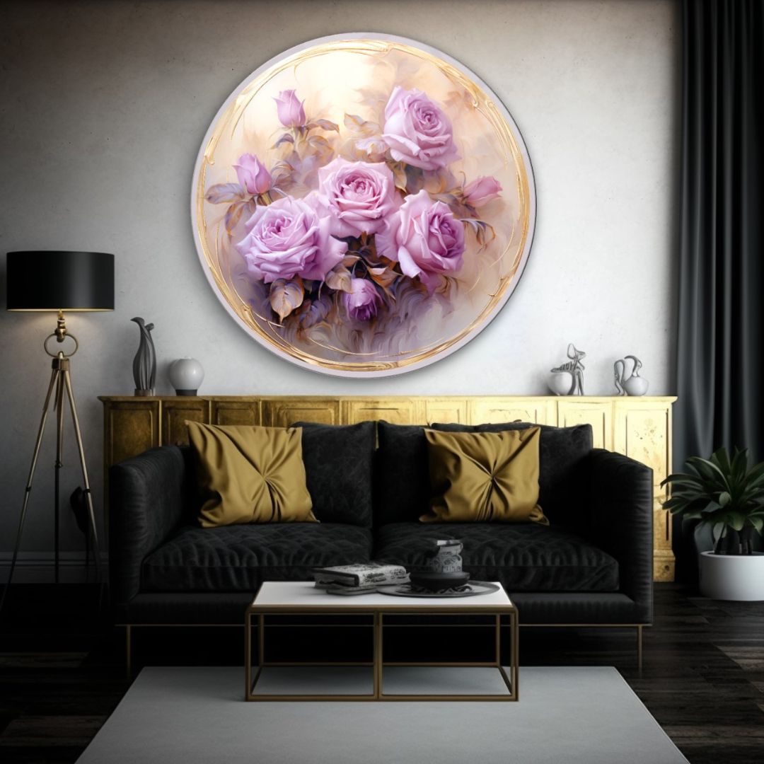 Blossoms of Serenity Glass Wall Art