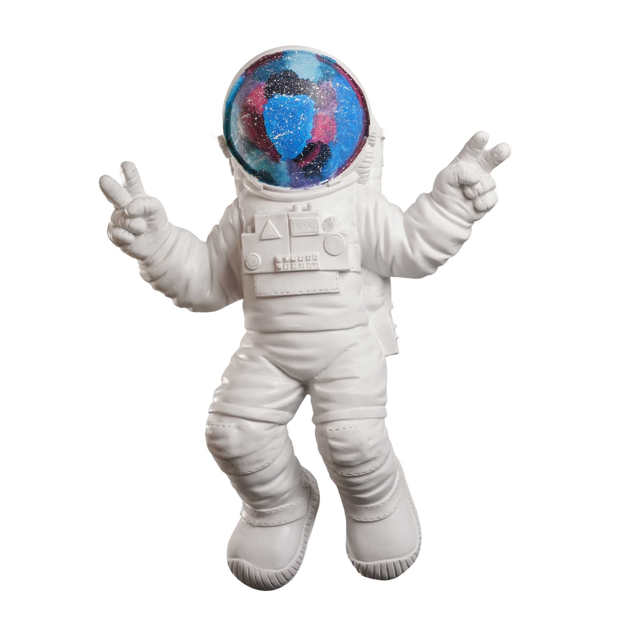 astronaut peace sign