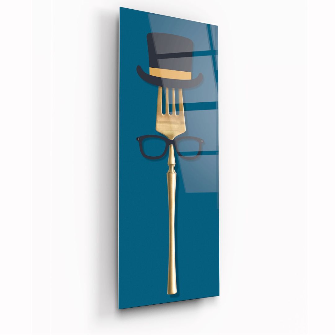 The Dapper Fork Glass Wall Art