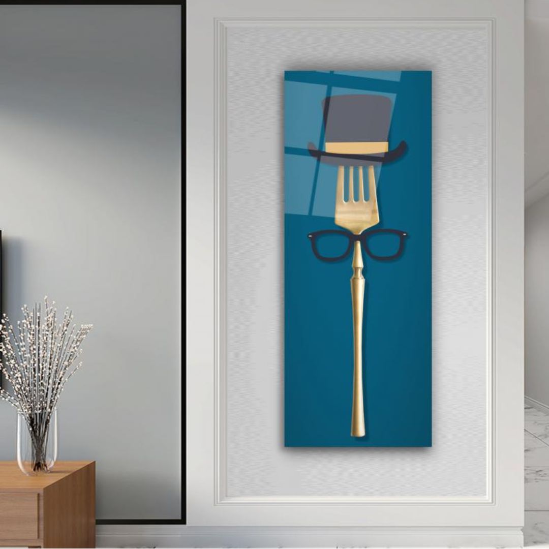 The Dapper Fork Glass Wall Art