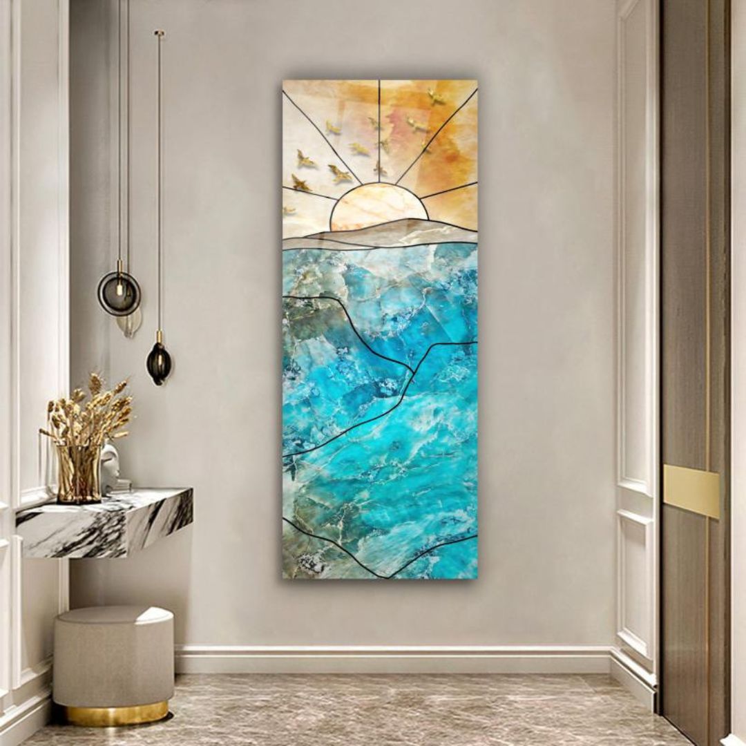 Dawn's Embrace Glass Wall Art