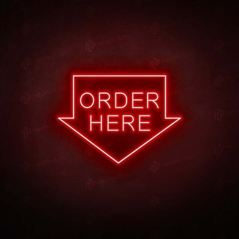 Order Here Neon Outdoor Sign