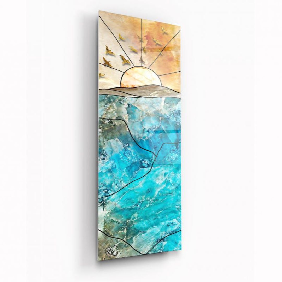 Dawn's Embrace Glass Wall Art