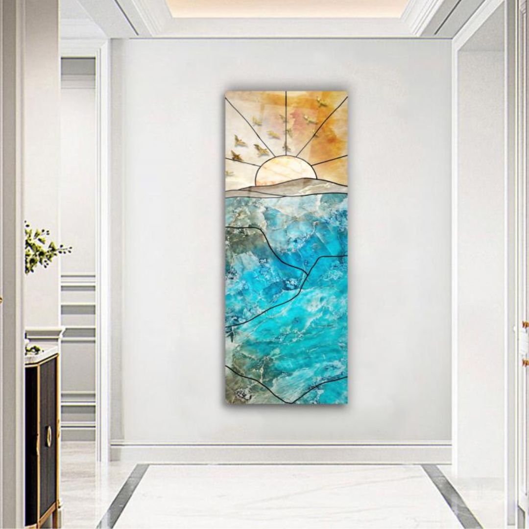 Dawn's Embrace Glass Wall Art