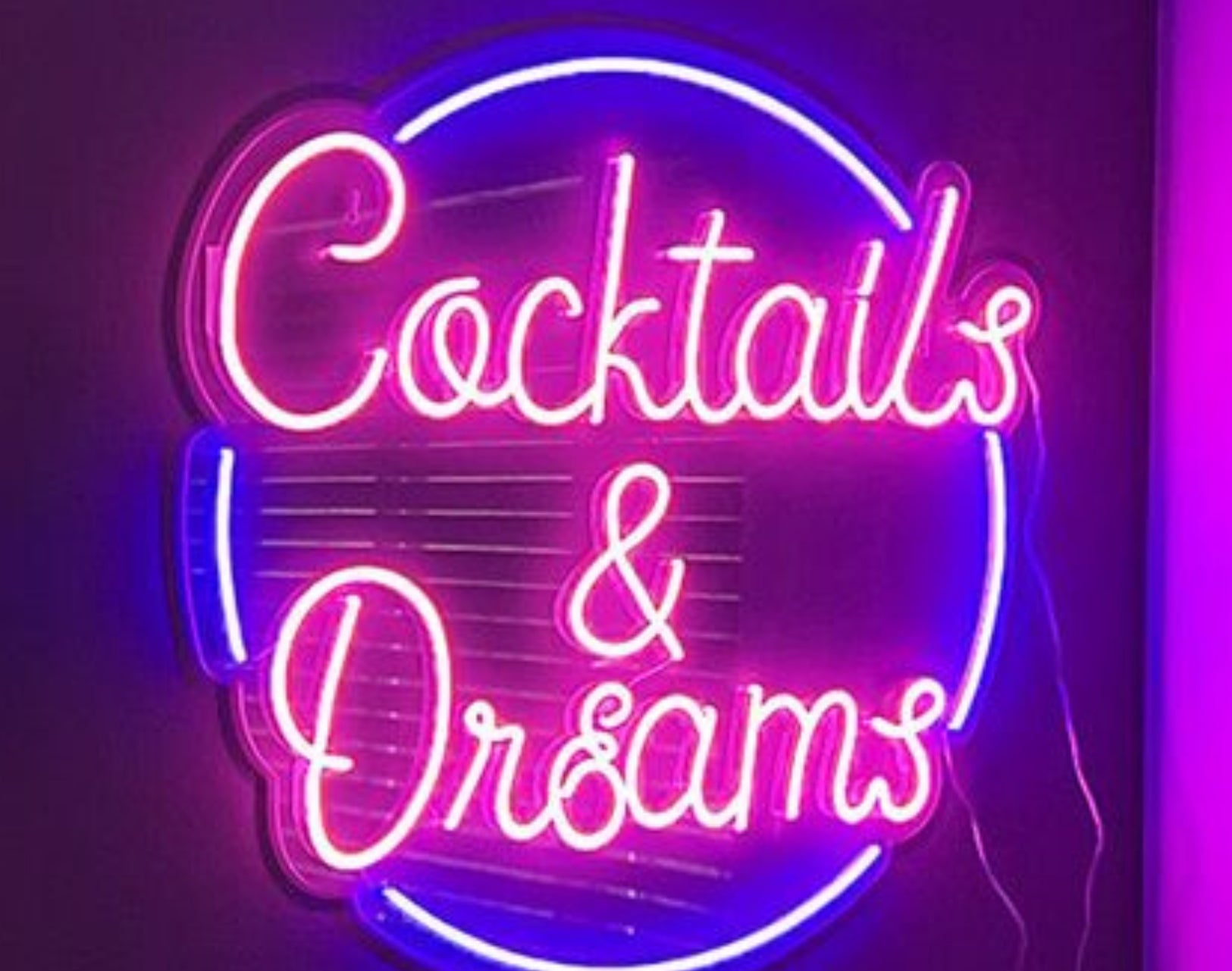 Cocktails & Dreams Neon Sign