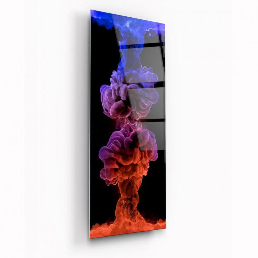 Fusion of Flames Glass Wall Art