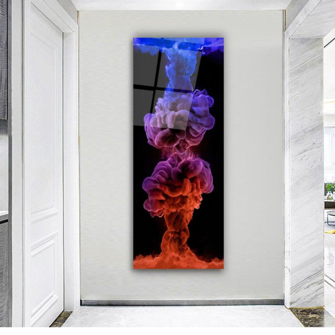 Fusion of Flames Glass Wall Art