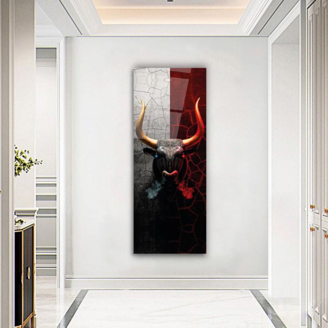 Inferno Charge Glass Wall Art