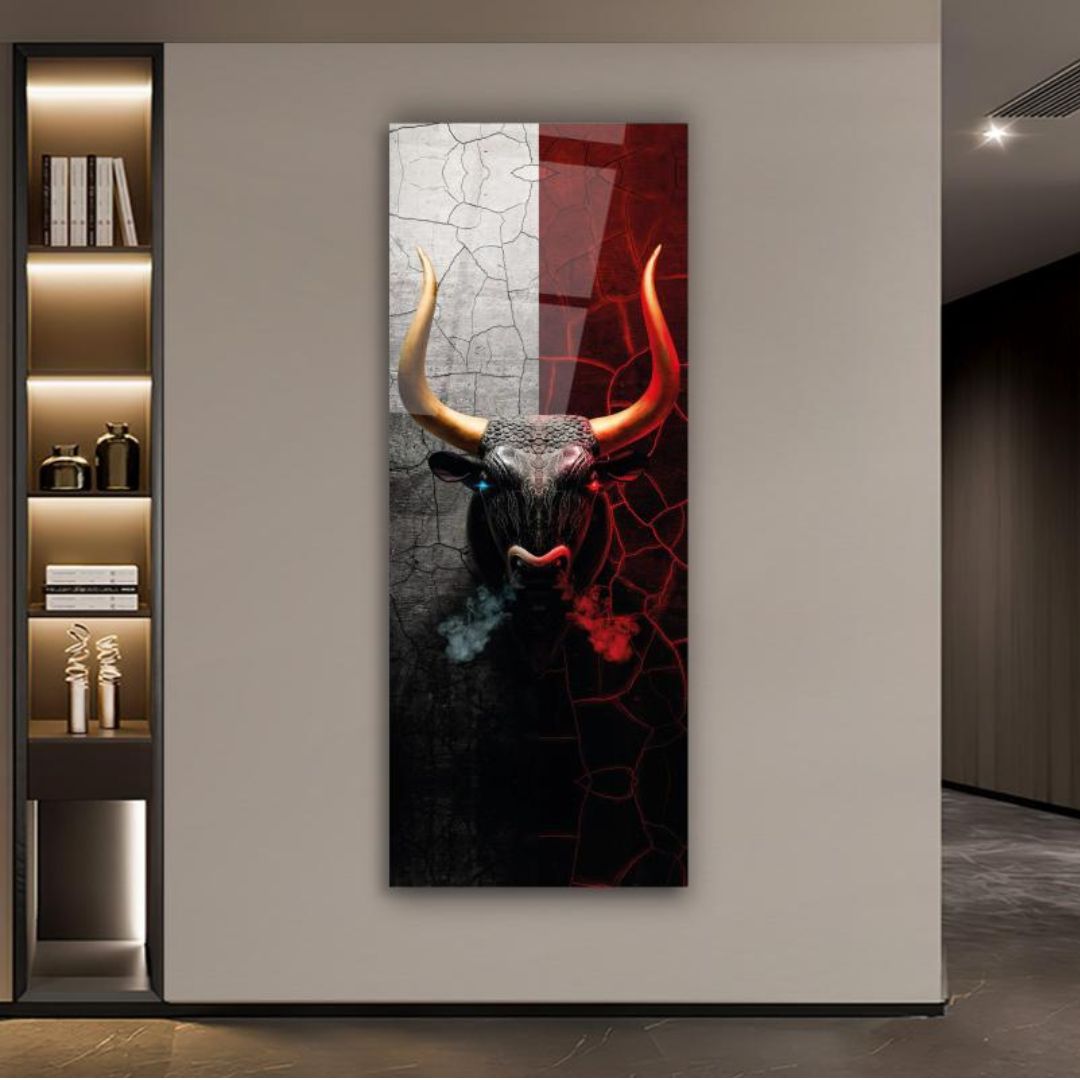 Inferno Charge Glass Wall Art