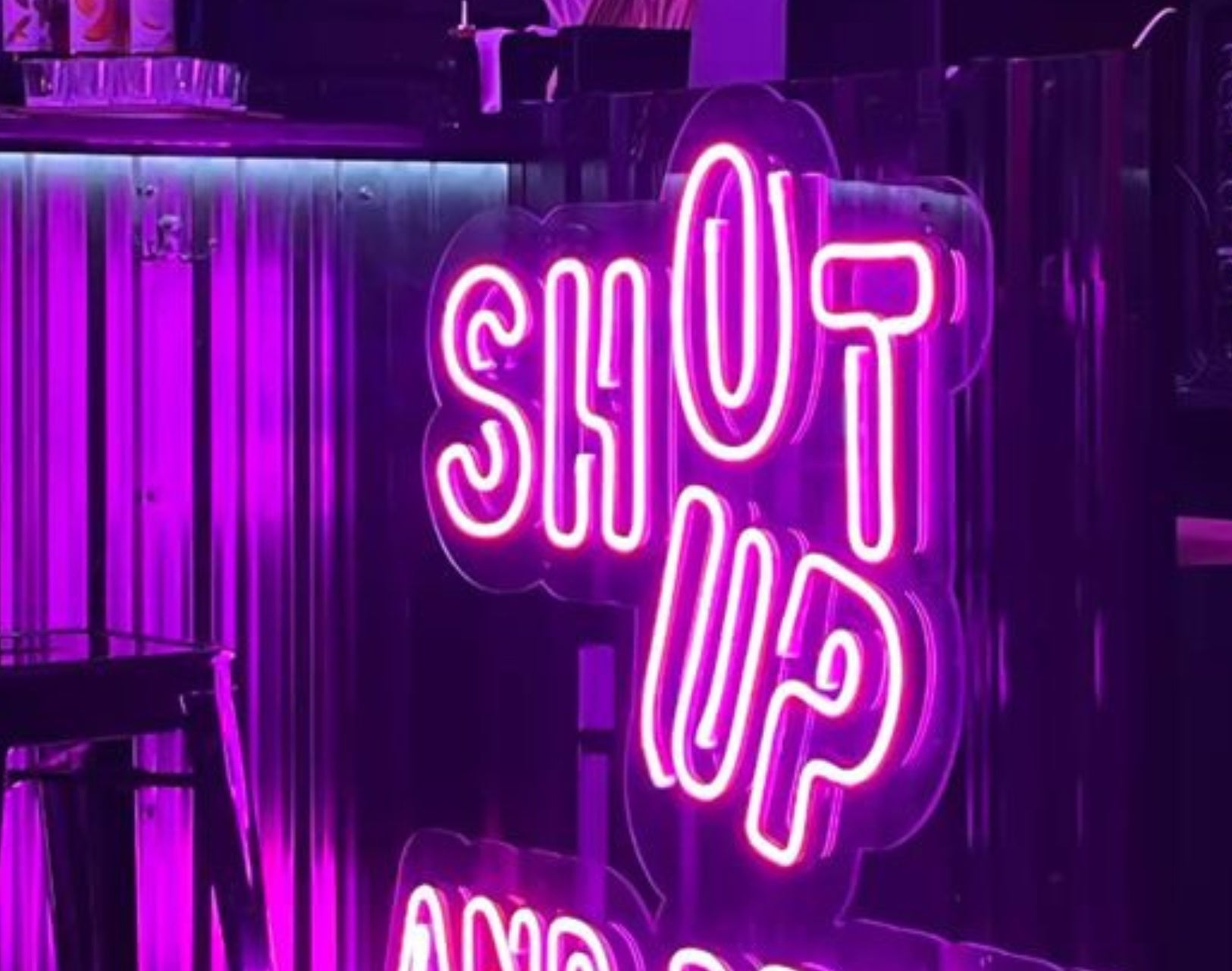 Shot Up and Drink Neon Sign