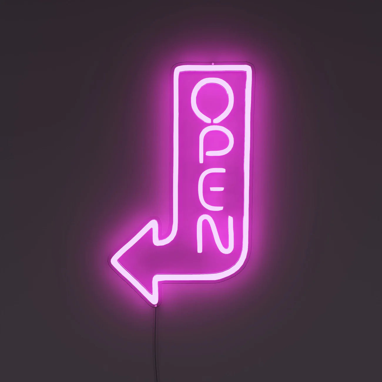 Open Arrow Neon Sign