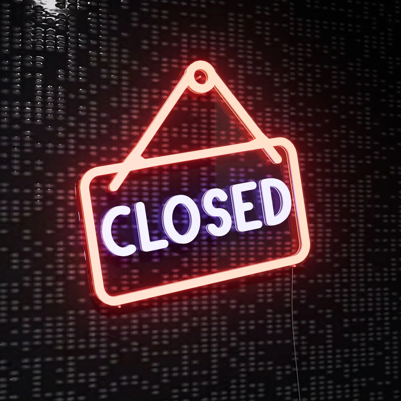 Closed Sign Neon Light