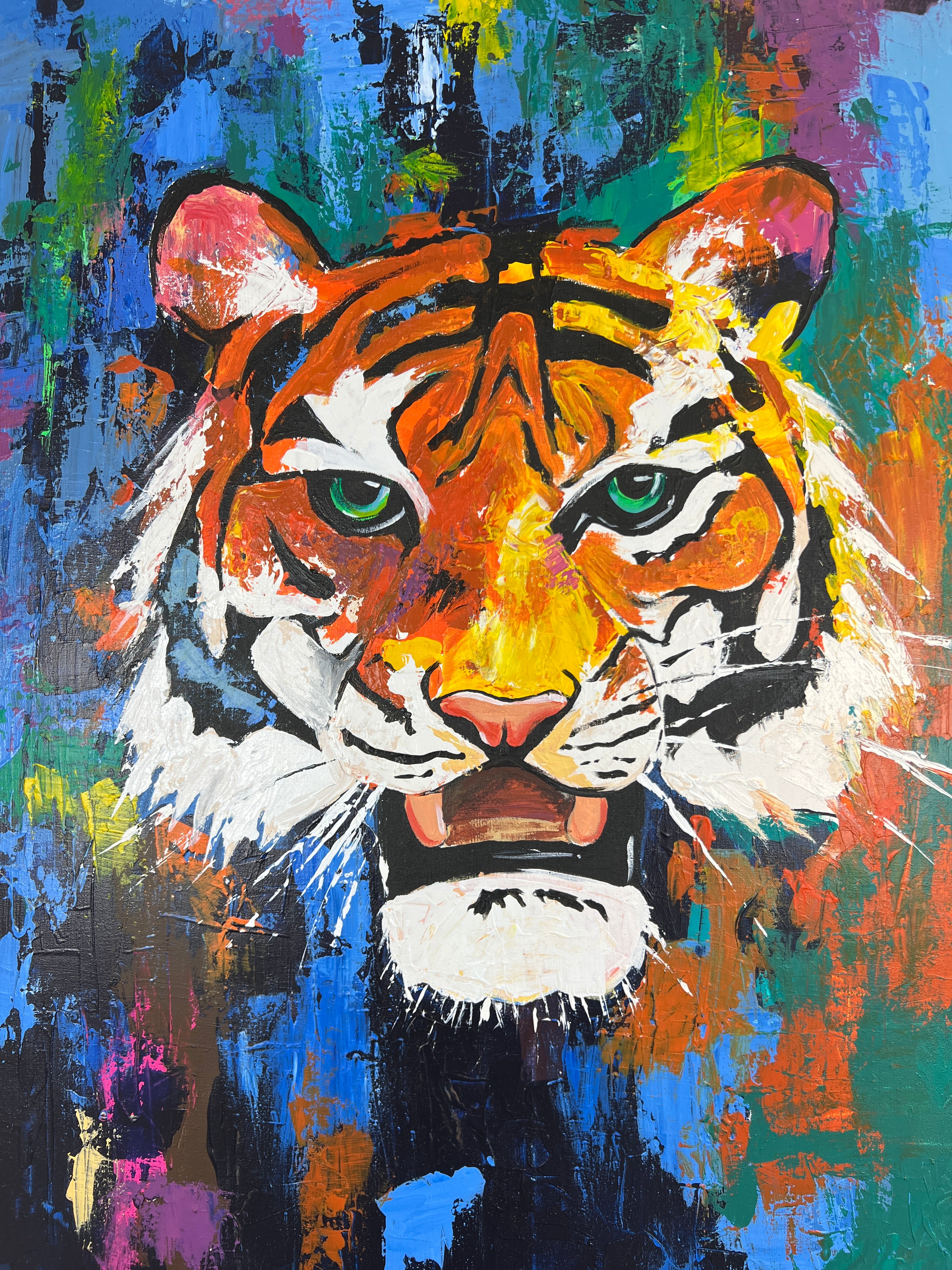 Roaring Vibrance: Bold Tiger