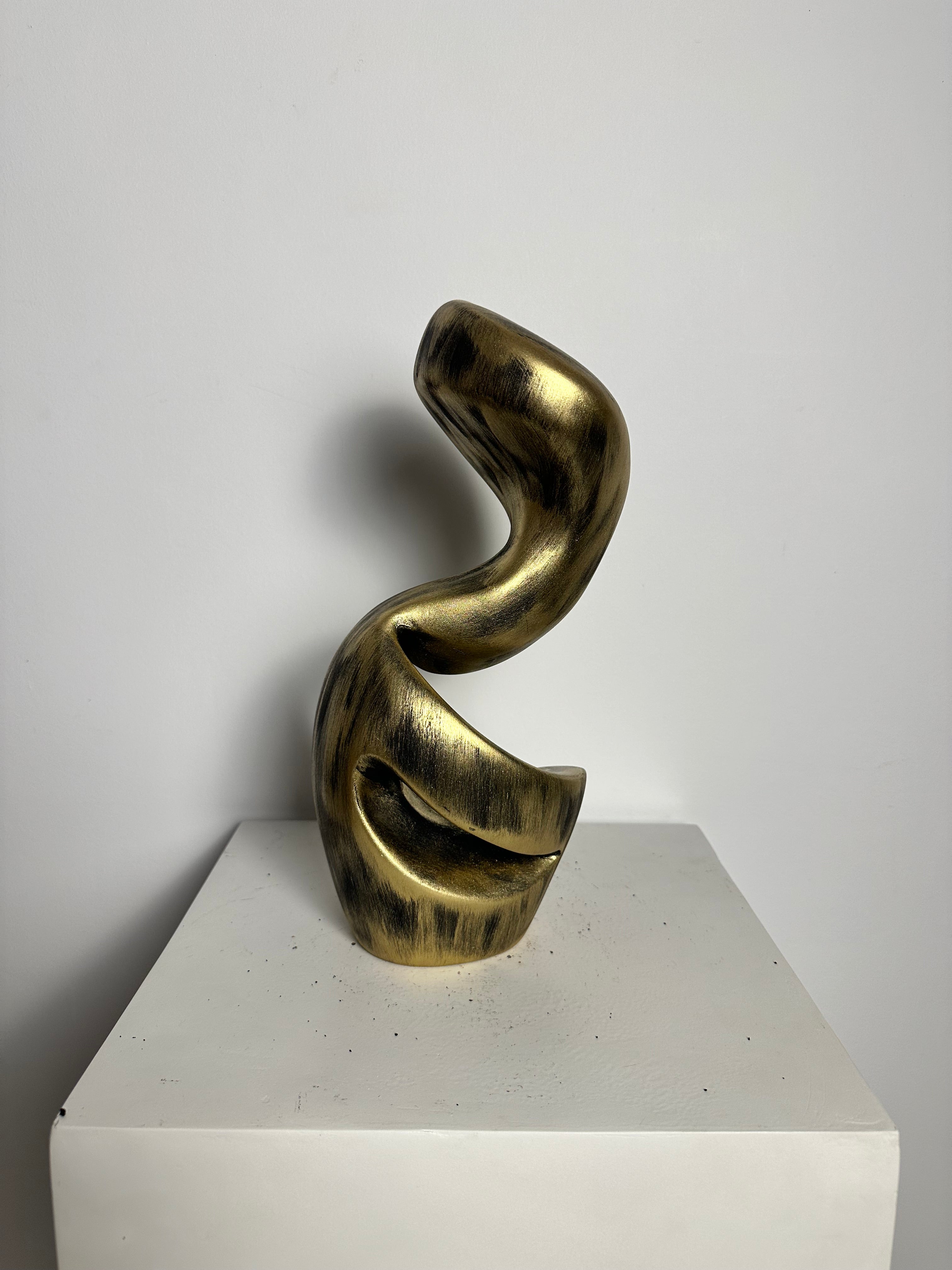 Golden Wave Sculpture