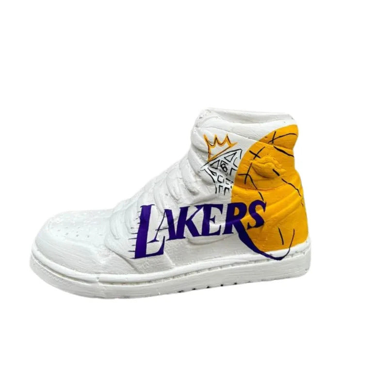 Lakers Design Basketball Shoes Sculpture