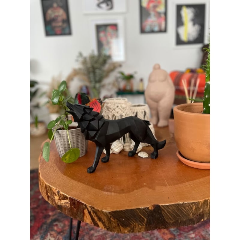 Black Dog Sculpture