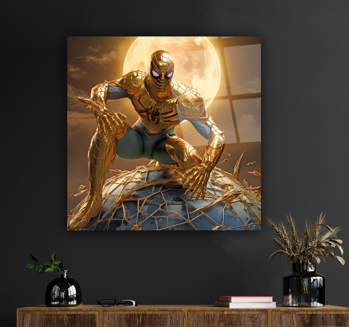 Lunar Ascension Glass Wall Art