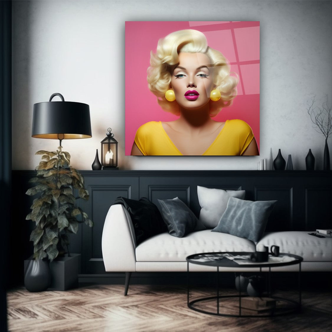 Pop Icon Glow Glass Wall Art