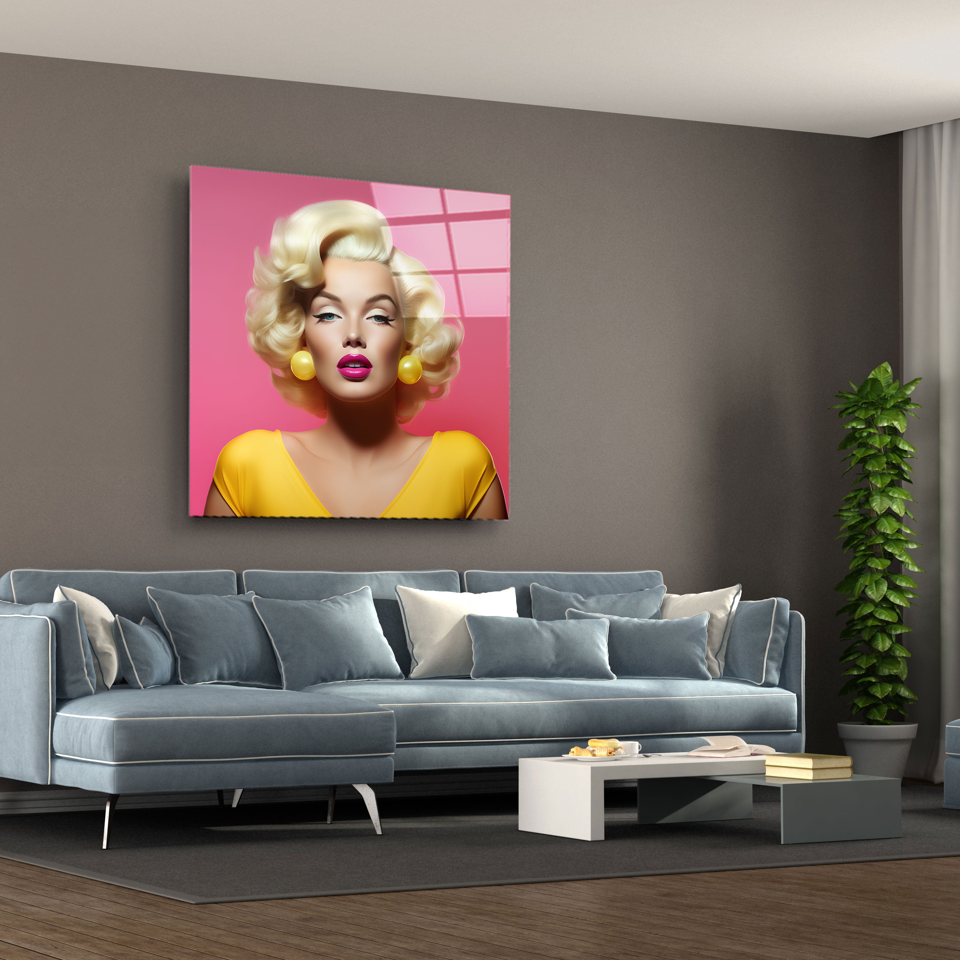 Pop Icon Glow Glass Wall Art