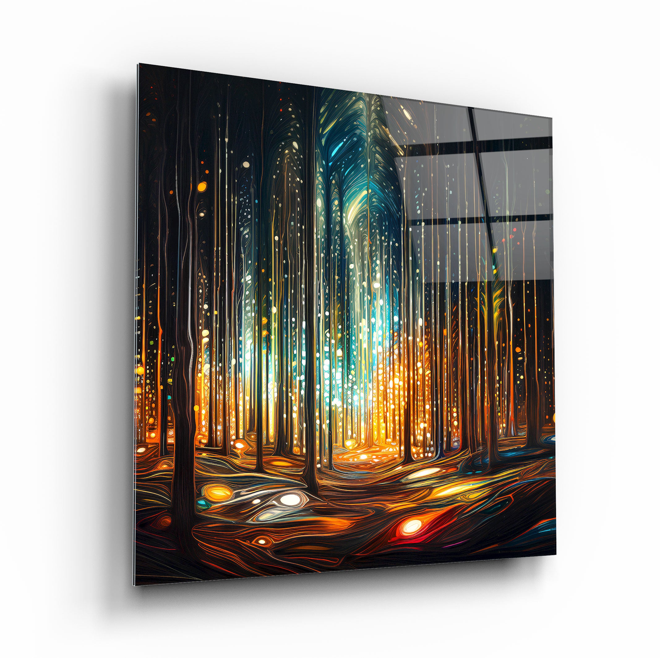 Enchanted Glow Glass Wall Art