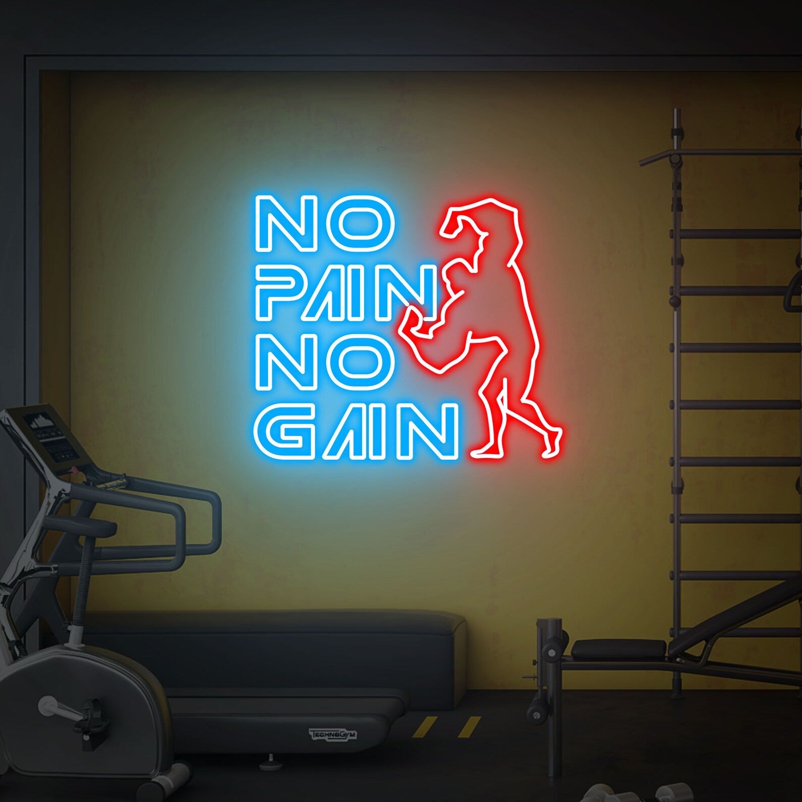 No Pain No Gain Neon Sign