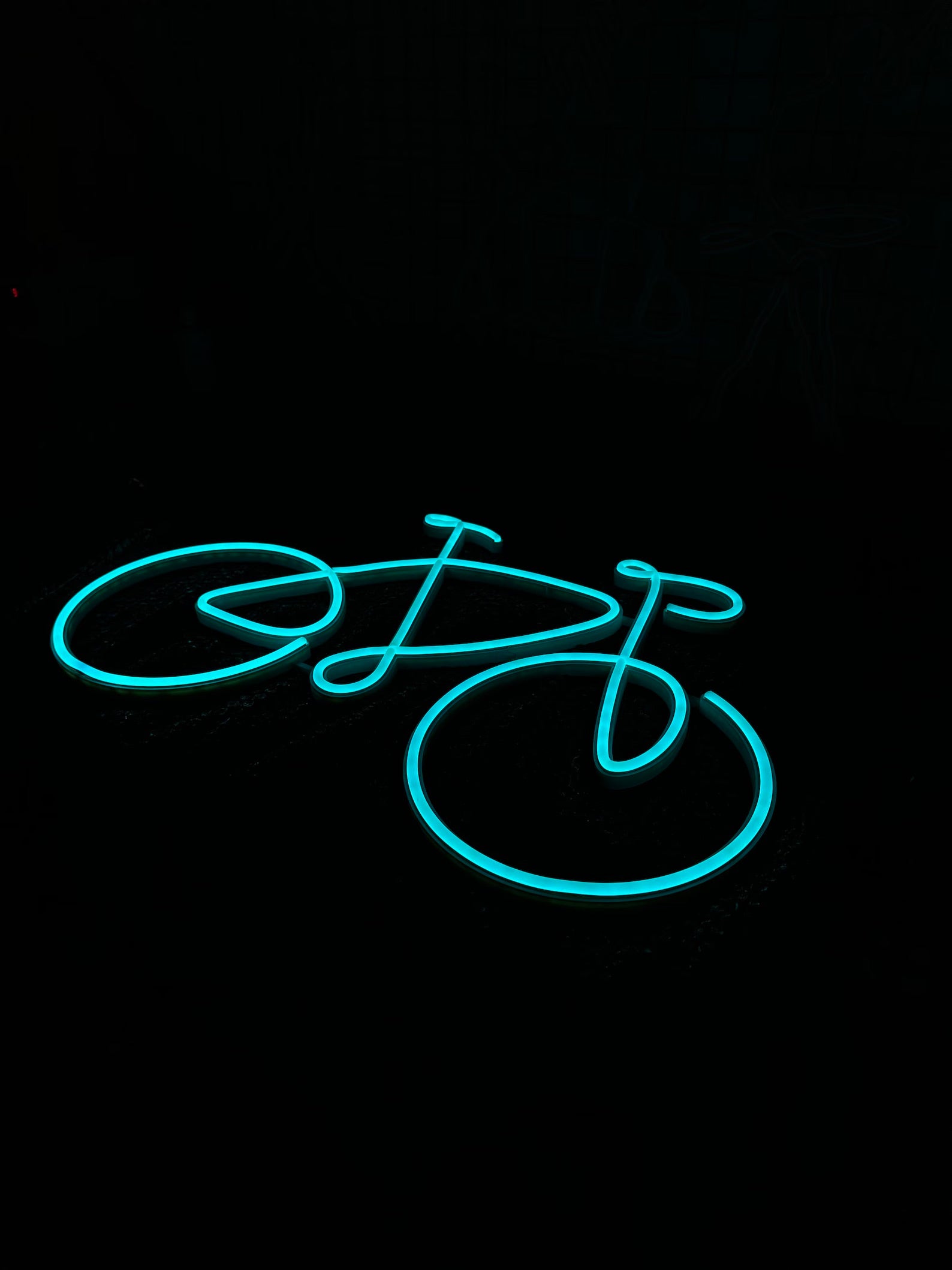 Neon Bicycle Wall Light