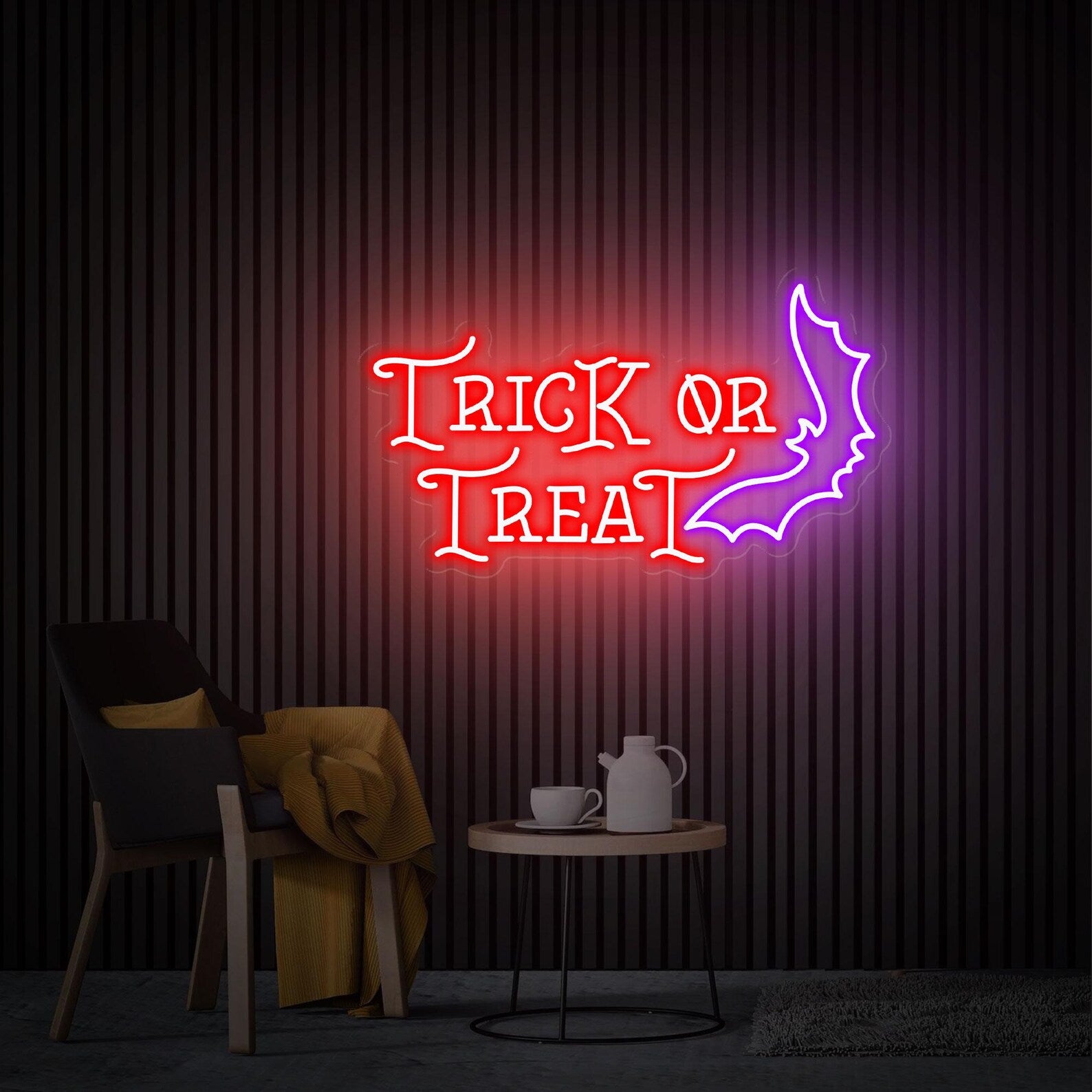 Trick or Treat Neon Sign