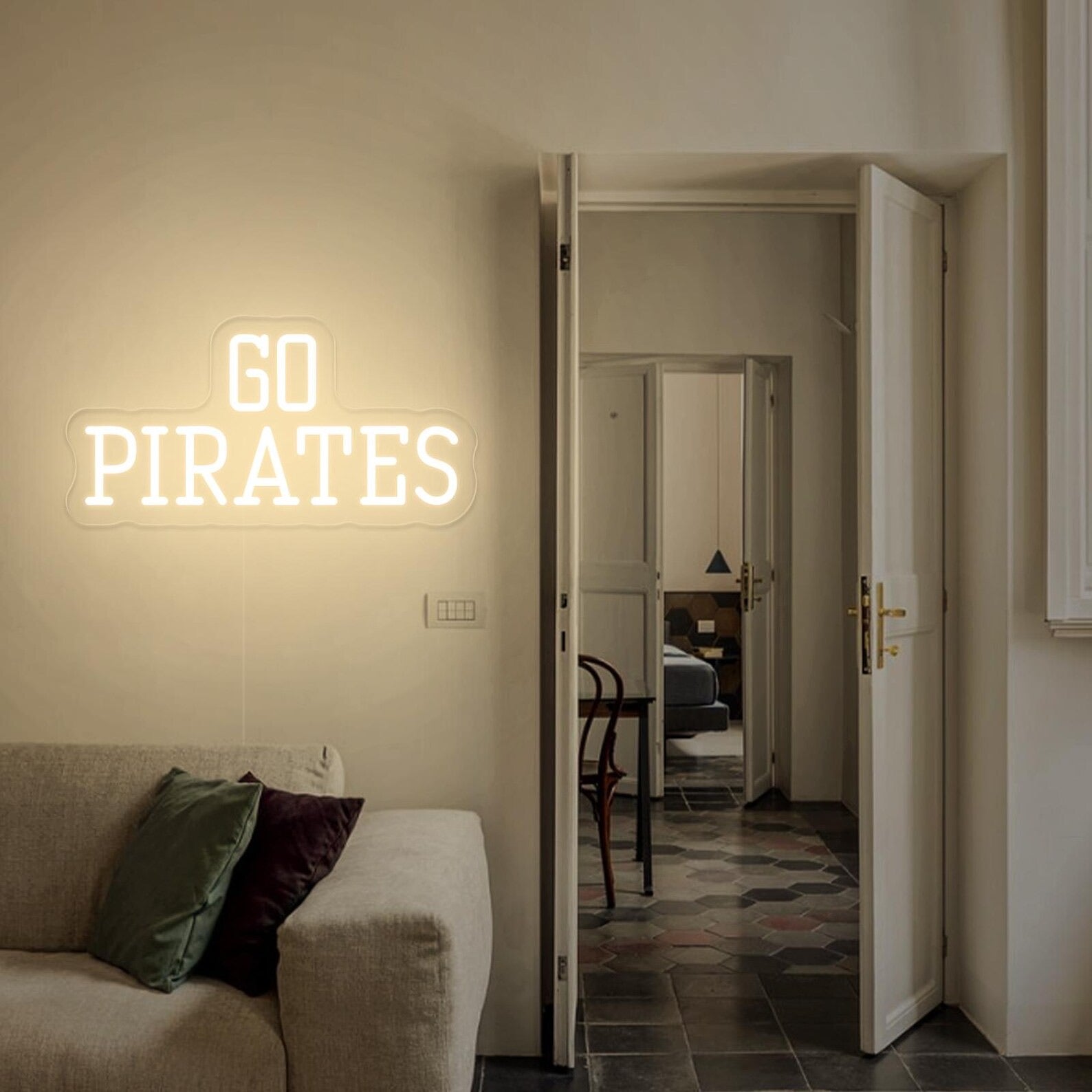 Go Pirates Neon Sign