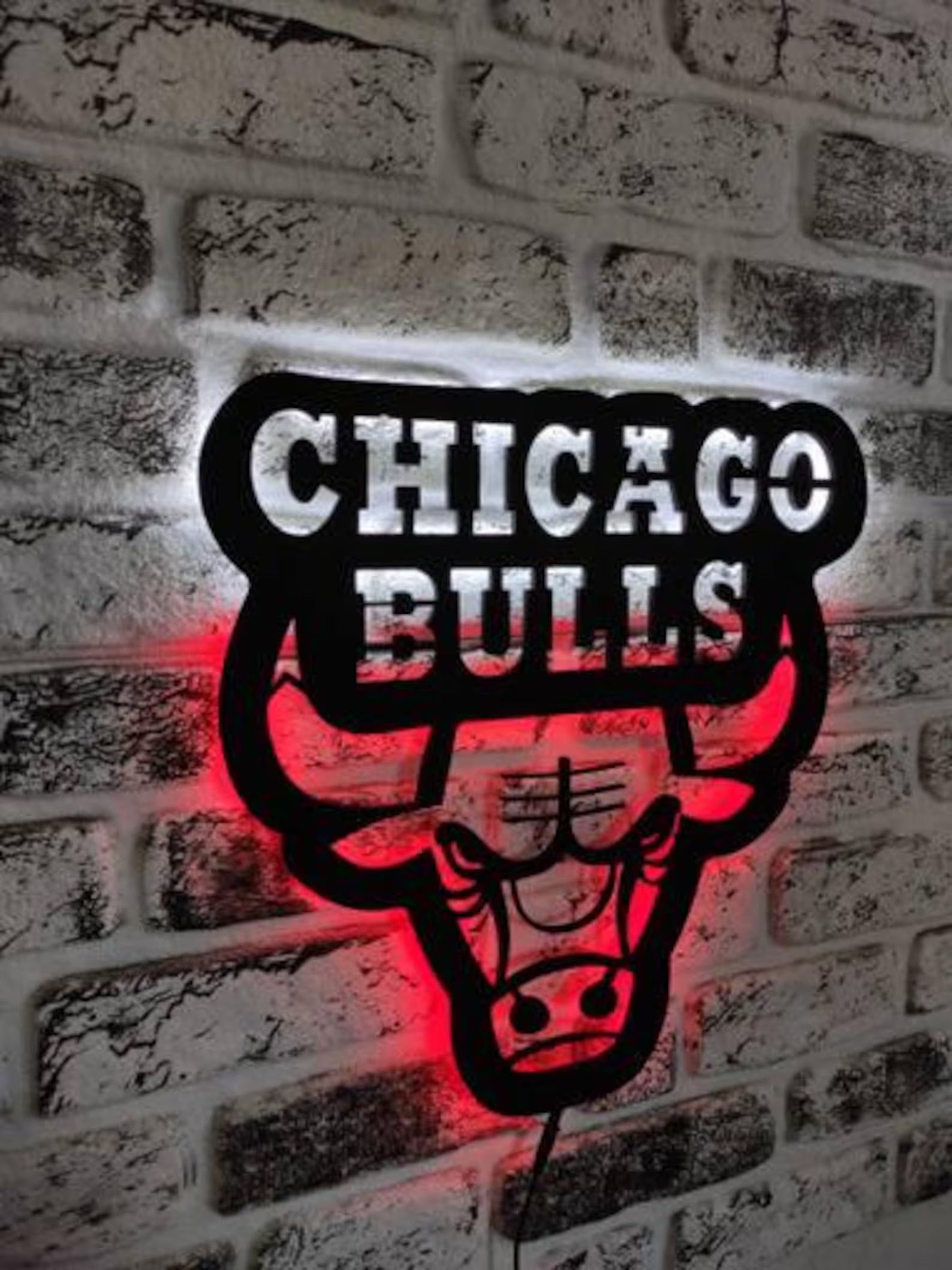 Chicago Bulls Neon Wall Sign