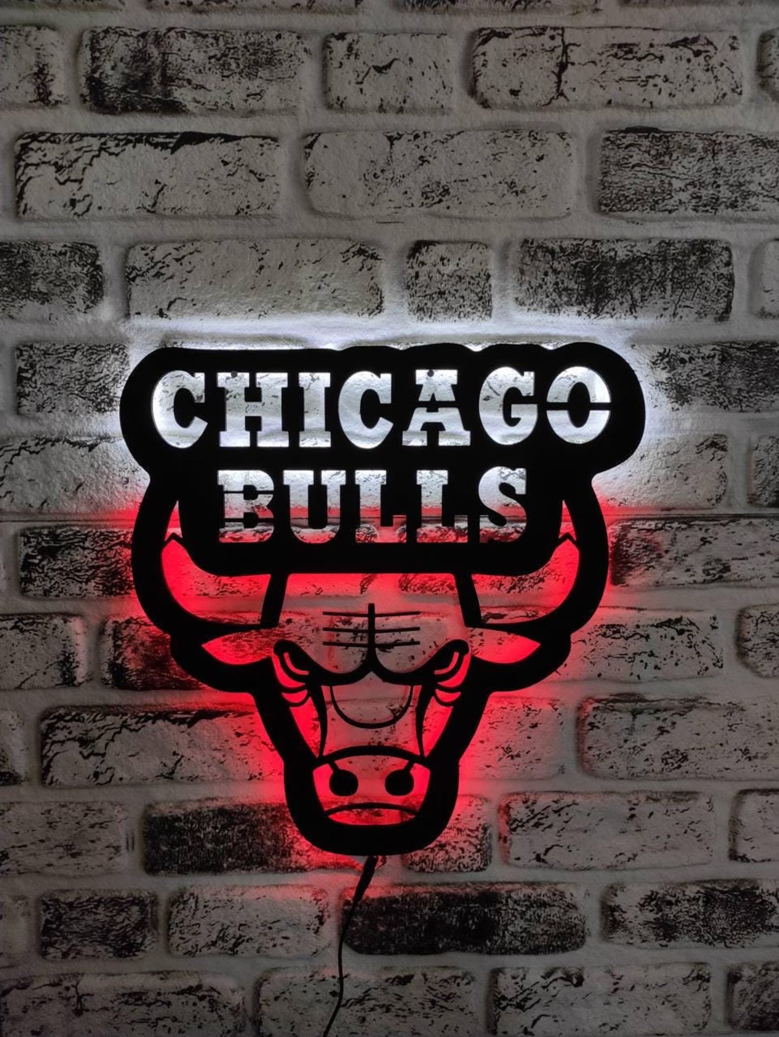 Chicago Bulls Neon Wall Sign