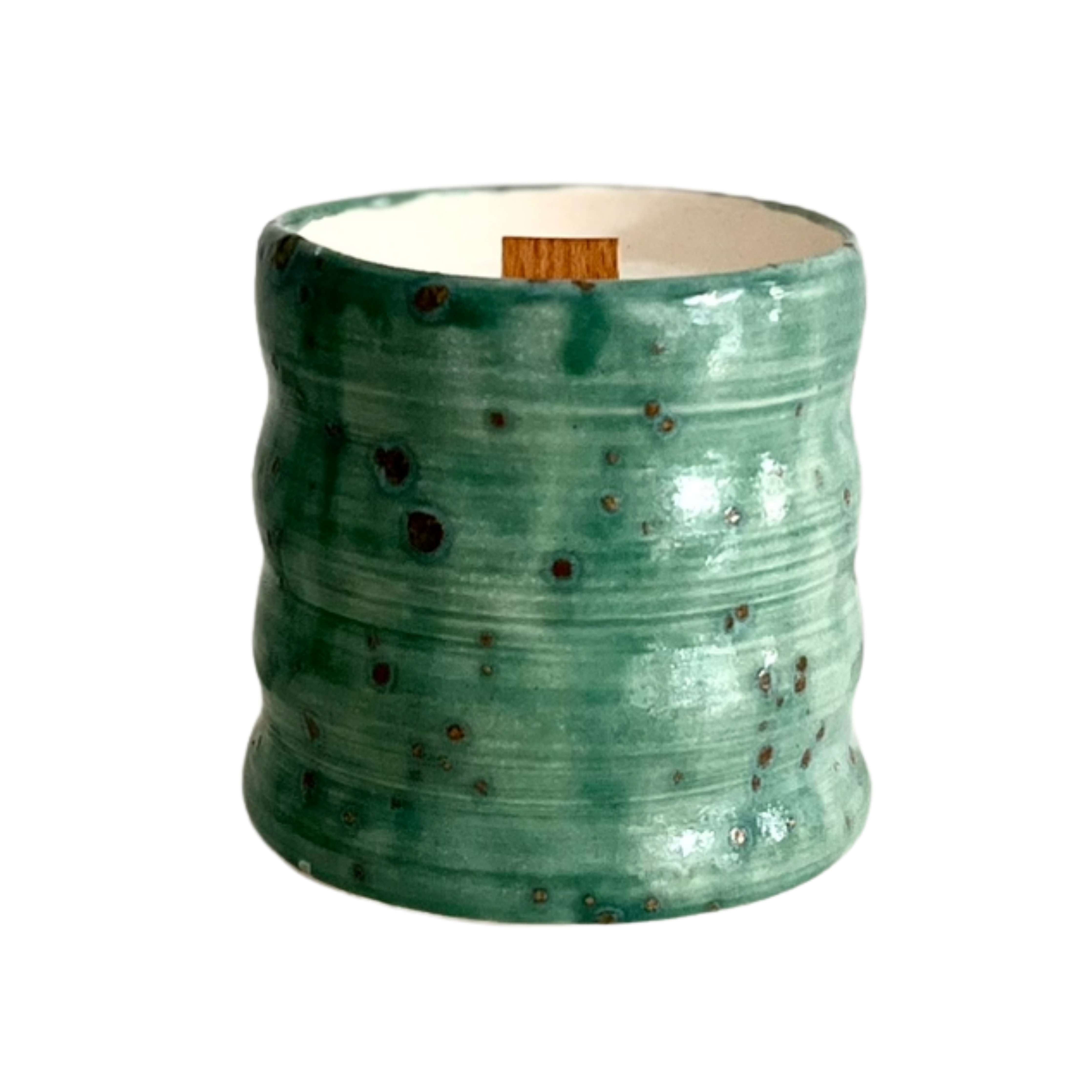 Green Ceramic Natural Soy Wax Candle