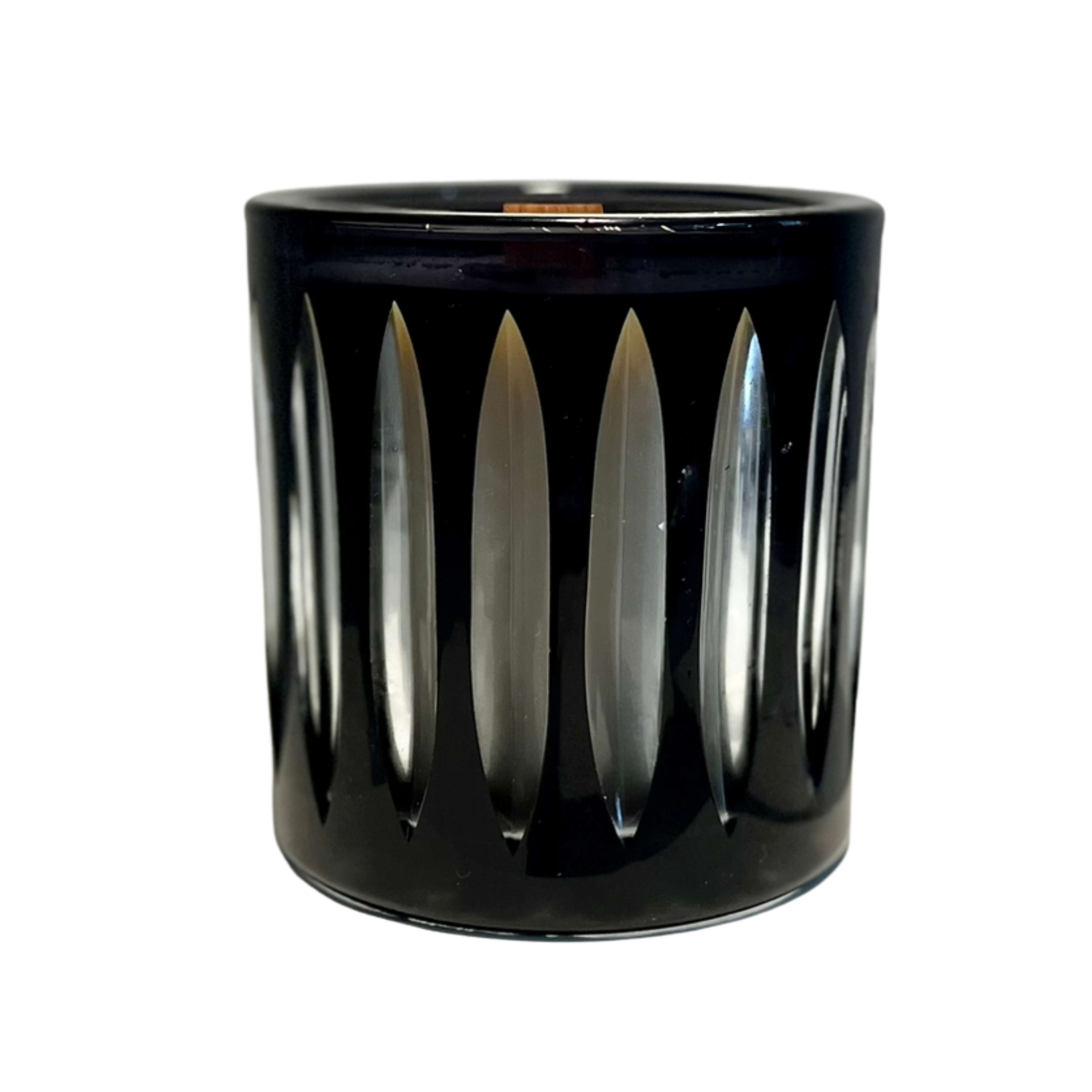Black Exclusive Glass Natural Soy Wax Candle