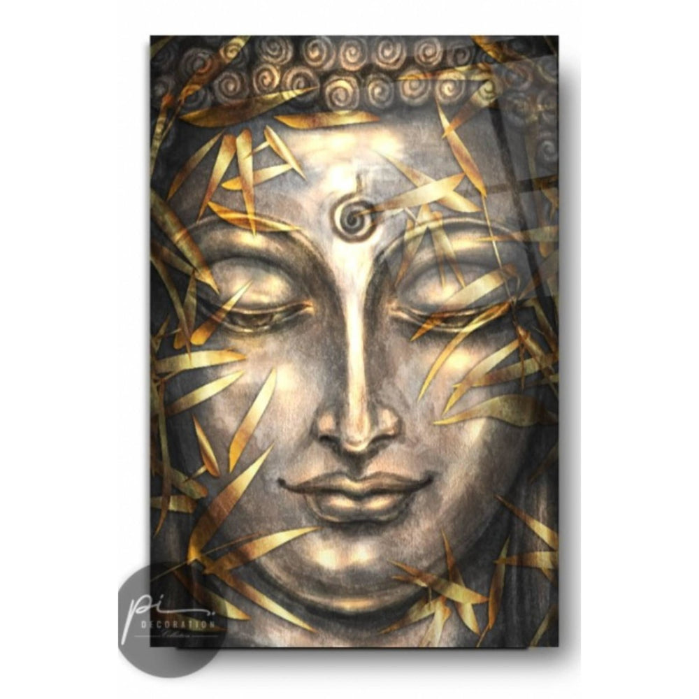 Buddha Glass Wall Art: Serenity by The Artchi