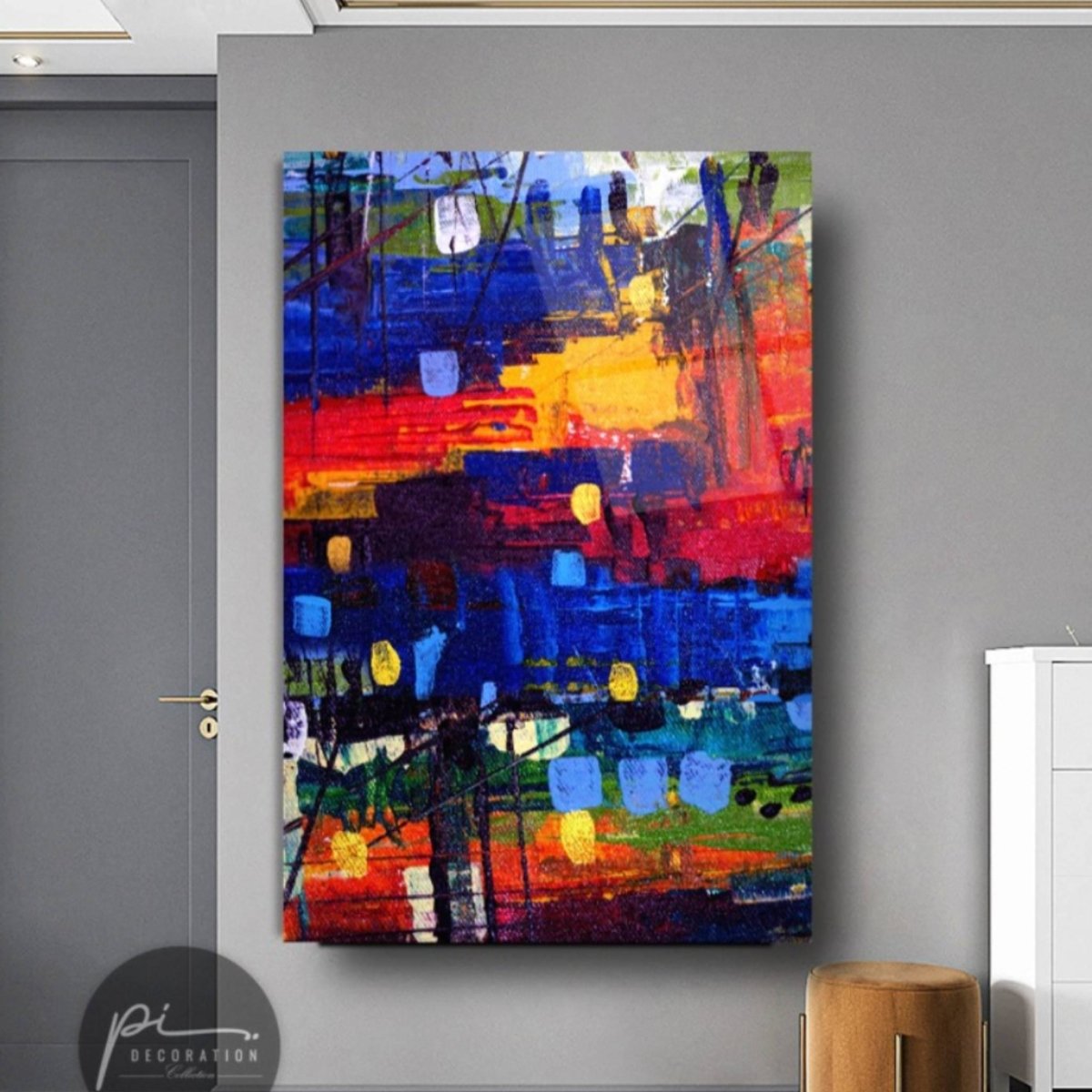 Coloured Sky Glass Painting - Artchi
