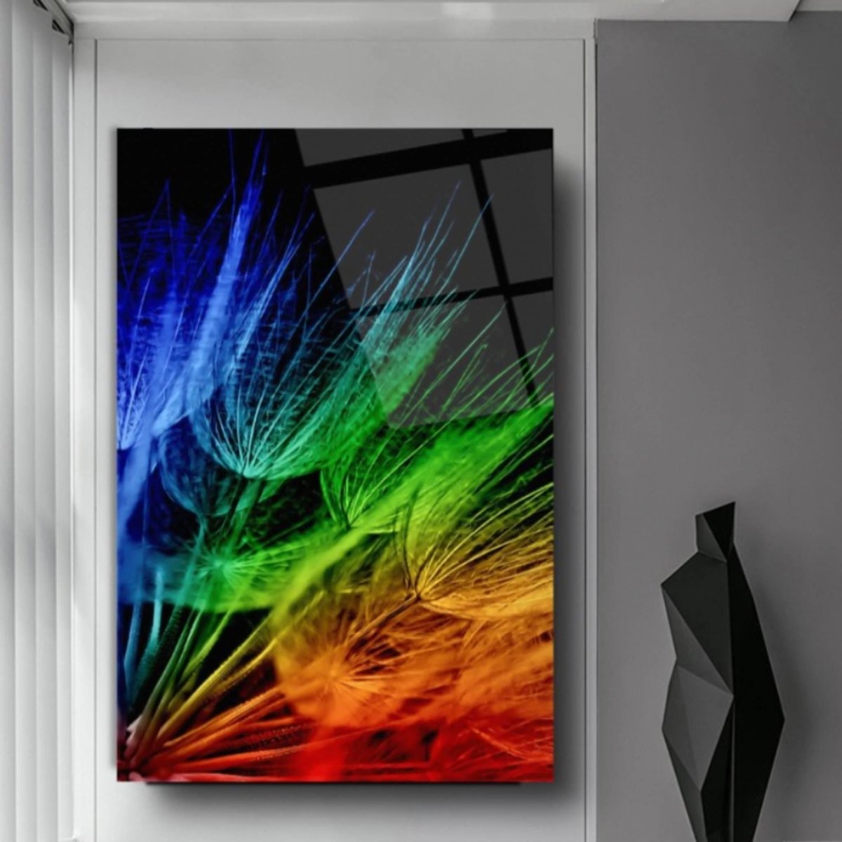Colourful Dandelion Glass Painting - Artchi