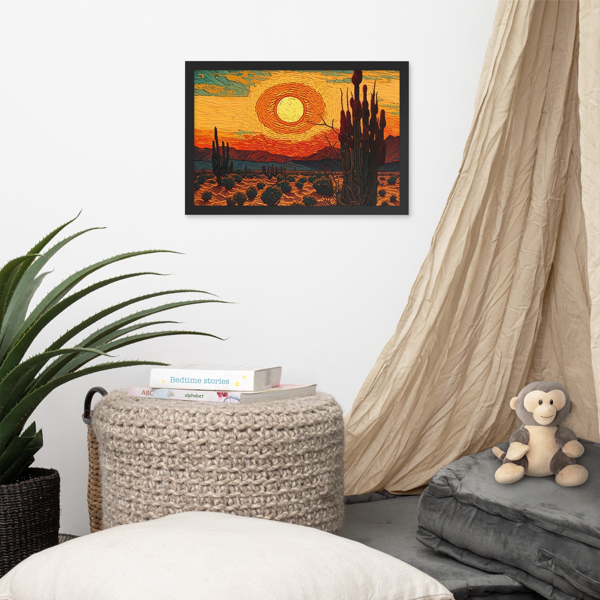 Desert Sunset Painting Edition