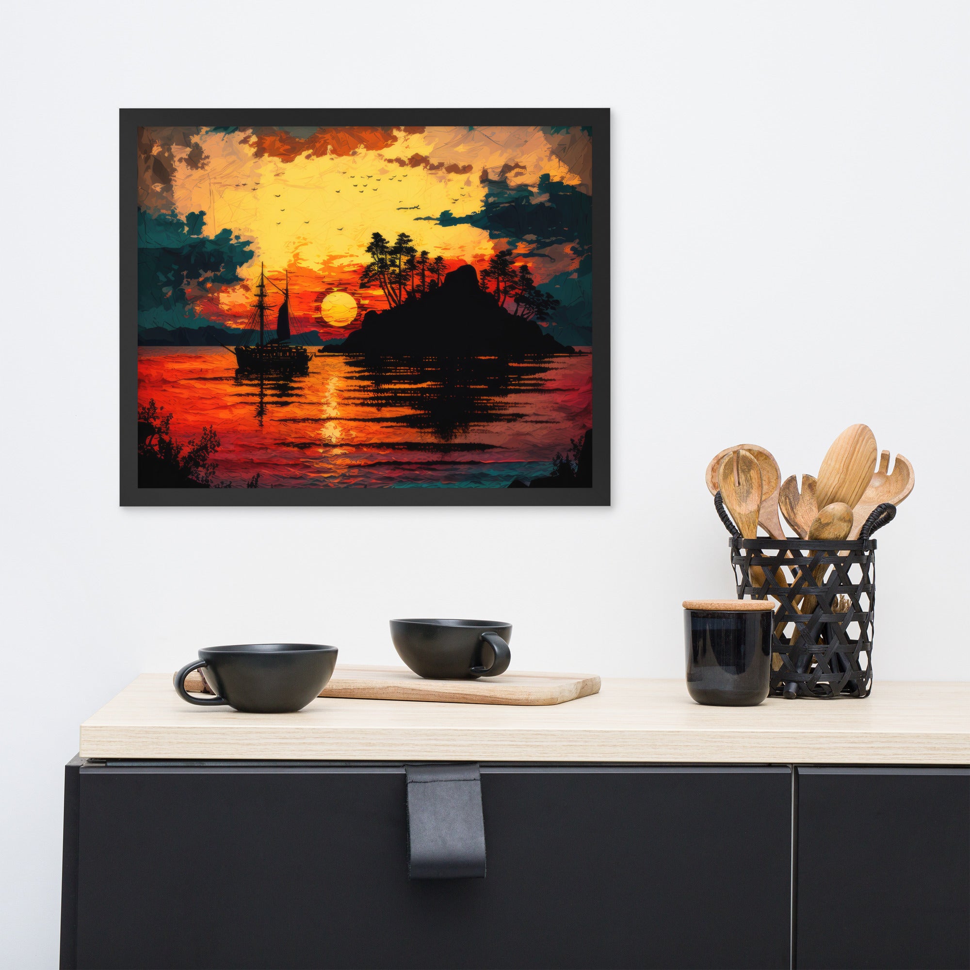 Island Sunset Painting Edition