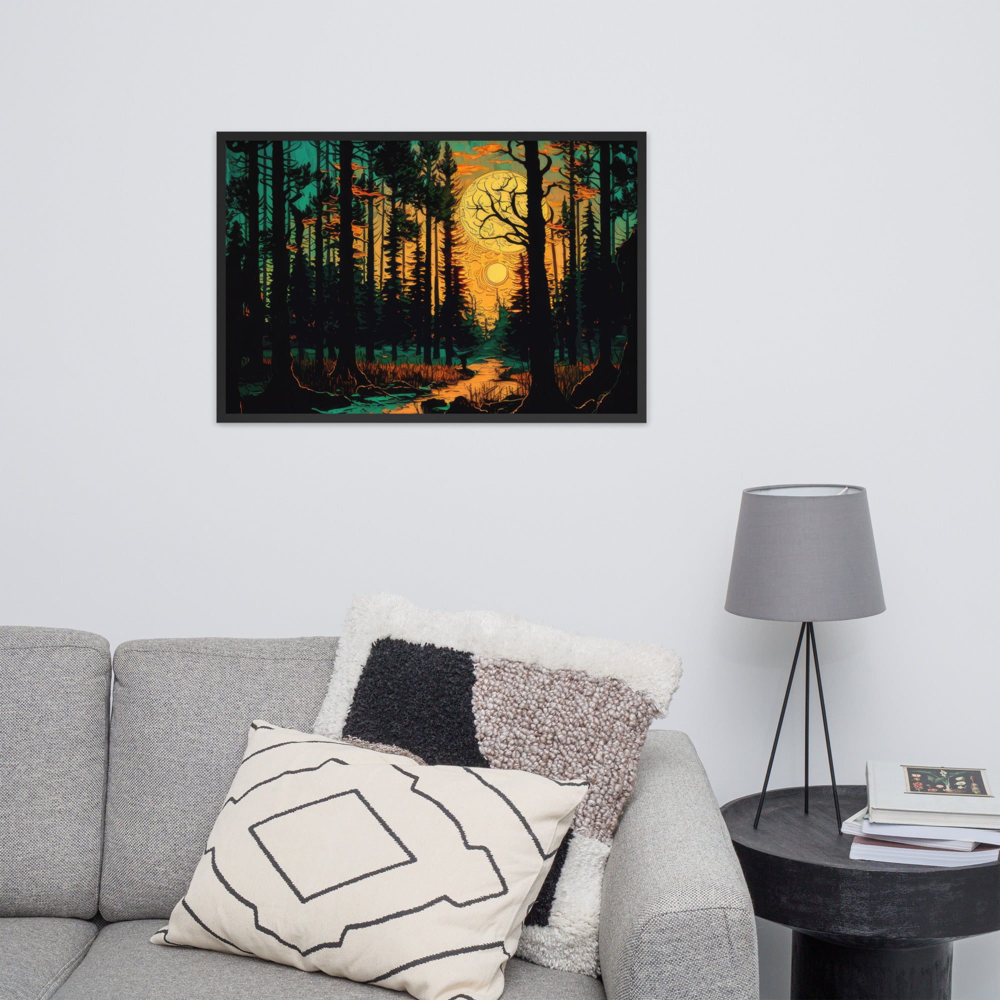Forest Sunset Painting Edition