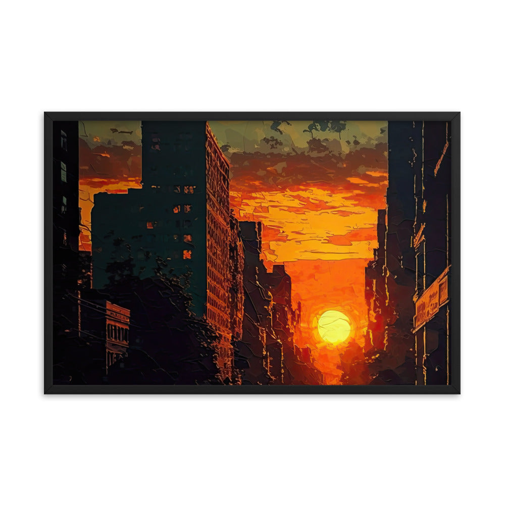 New York Sunset Painting Edition