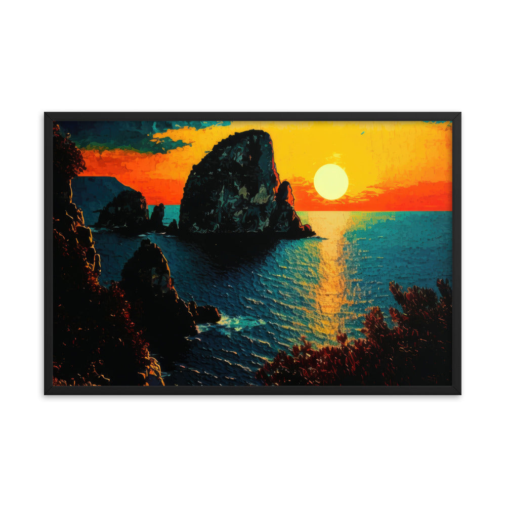 Capri Sunset Paintings Editions