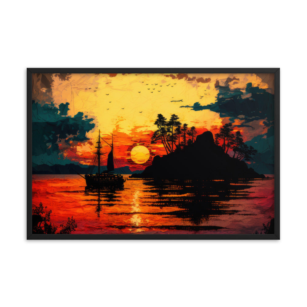 Island Sunset Painting Edition