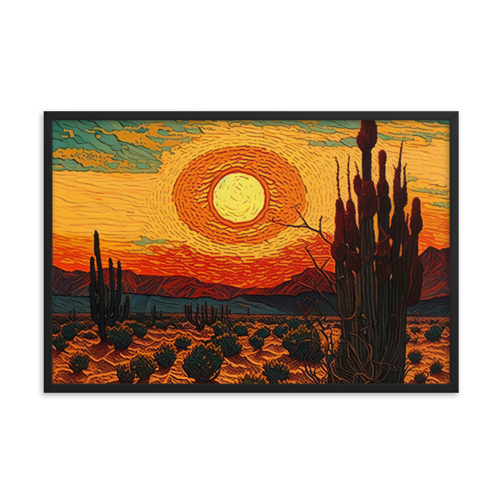 Desert Sunset Painting Edition