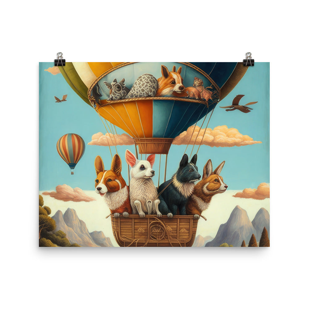 Animals in Hot Air Balloon Adventure